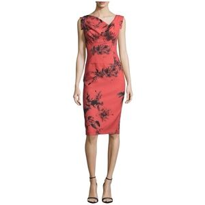 Black Halo | Women’s Floral Jackie-O Sheath Dress Size 4
